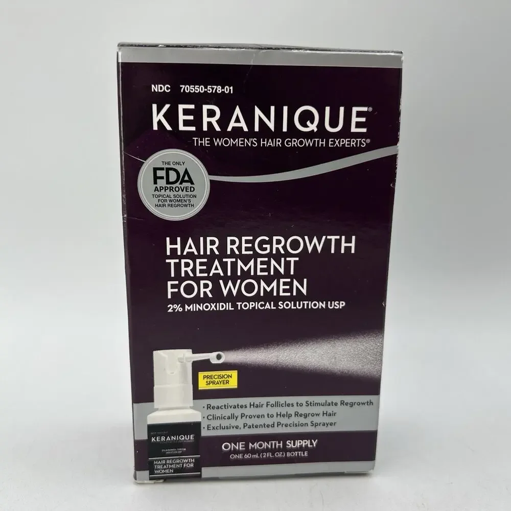 NEW Keranique Hair Regrowth Treatment 2% Minoxidil One Month Supply EXP 3/2024